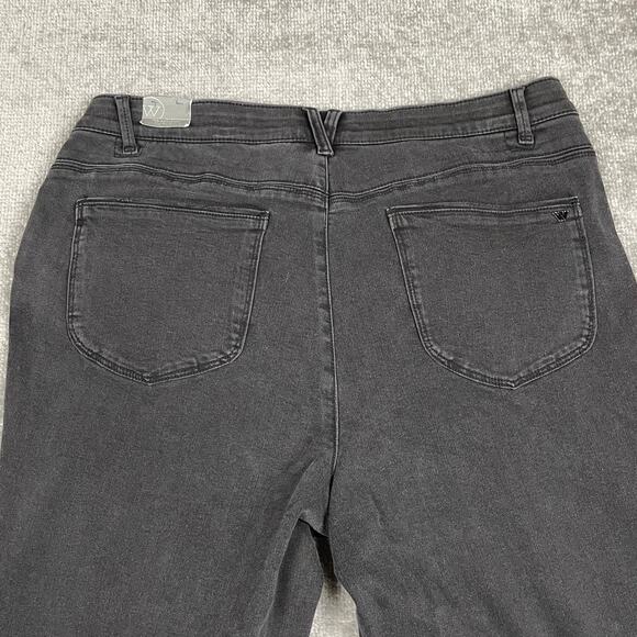 NWT Wit & Wisdom High Waist Itty Bitty Bootcut Jeans 'Ab'Solution Faded Black - Picture 11 of 16